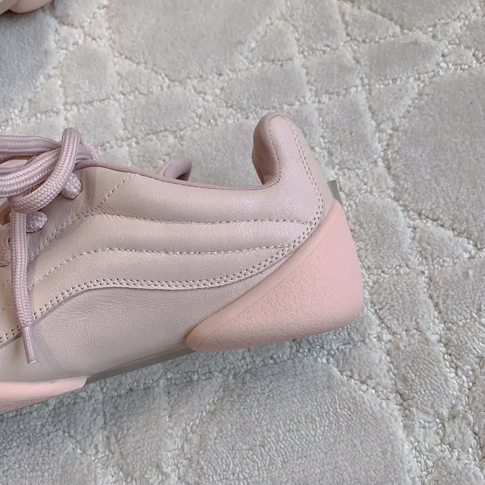 Alexander Mcqueen Crackled Leather Flexion Sneaker in Pink for Unisex