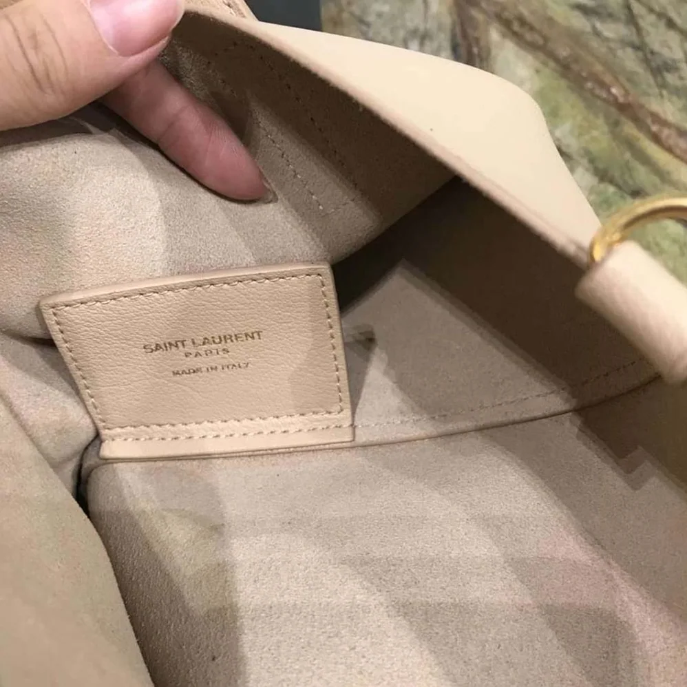 Saint Laurent YSL Saint Laurent Toy Shopping Bag for Women in Sandy Saint Laurent YSL Saint Laurent Toy Shopping Bag for Women in Sandy