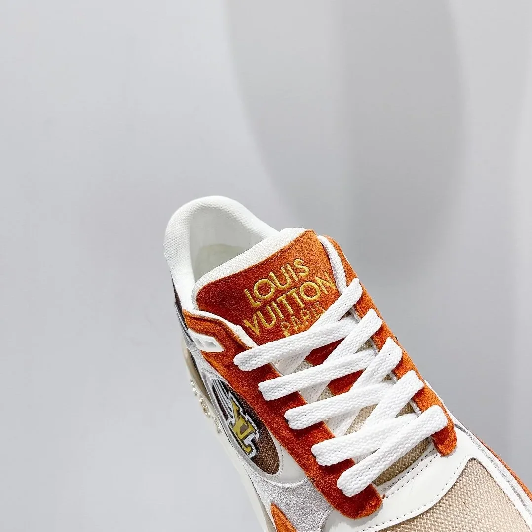 Louis Vuitton Run Away Sneaker Monogram Material Orange Louis Vuitton Run Away Sneaker Monogram Material Orange