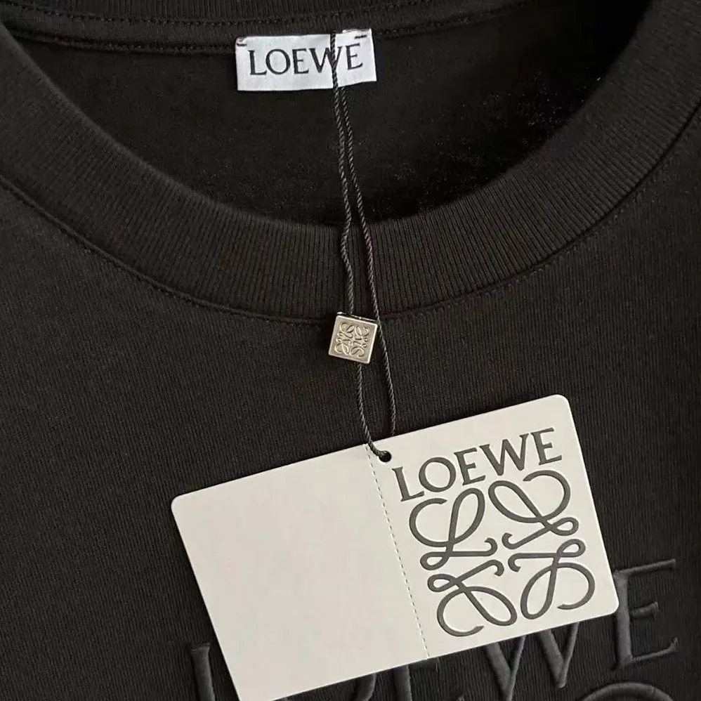 Loewe Oversize Fit T-shirt in Cotton for Men in Black Loewe Oversize Fit T-shirt in Cotton for Men in Black