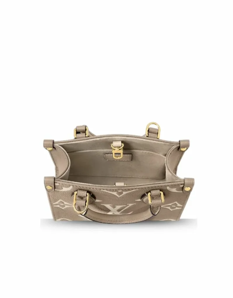 Louis Vuitton OnTheGo BB Monogram Empreinte Gray in Cream / Louis Vuitton OnTheGo BB Monogram Empreinte Gray in Cream /