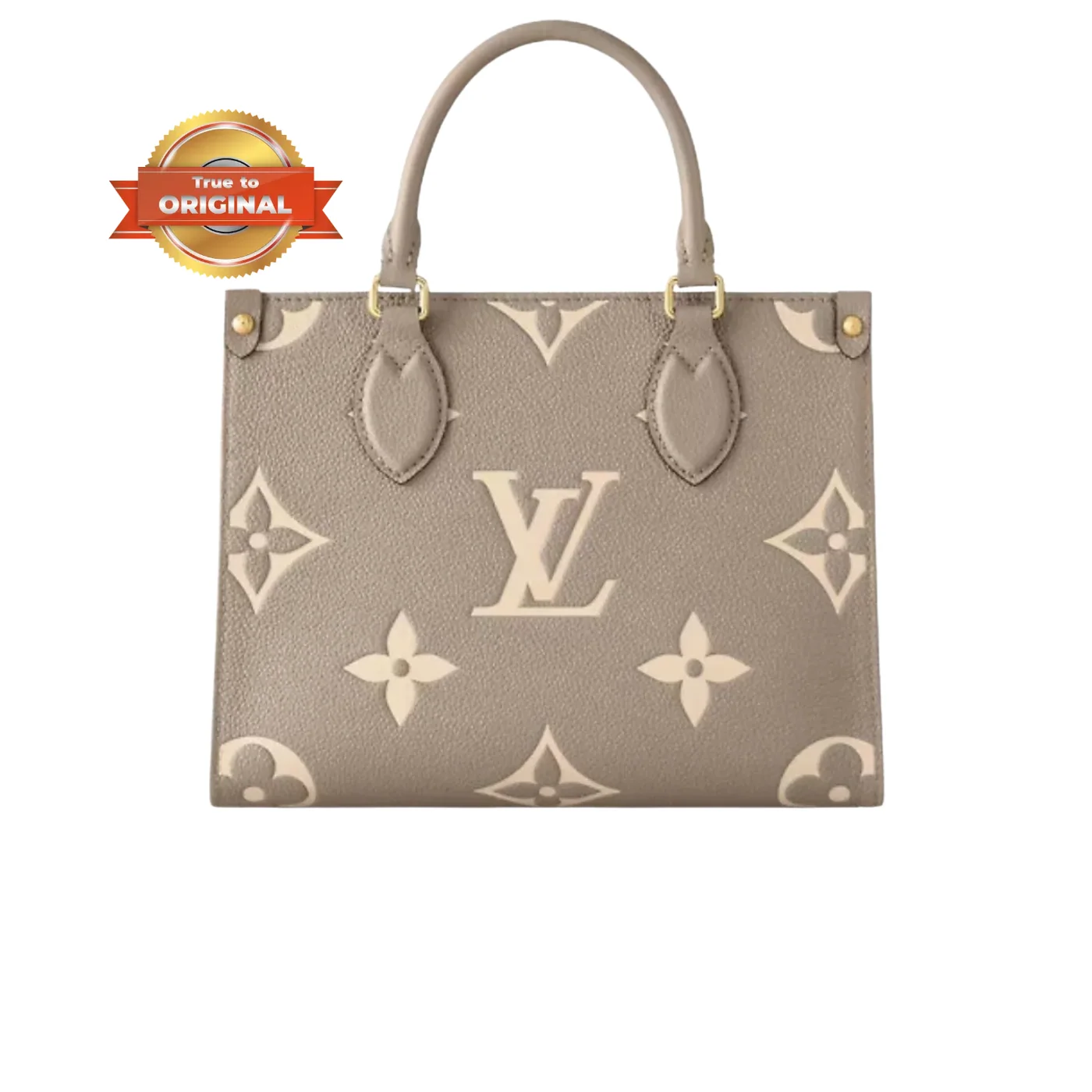 Louis Vuitton OnTheGo PM Tote Bag in Monogram Empreinte Beige/ Cream