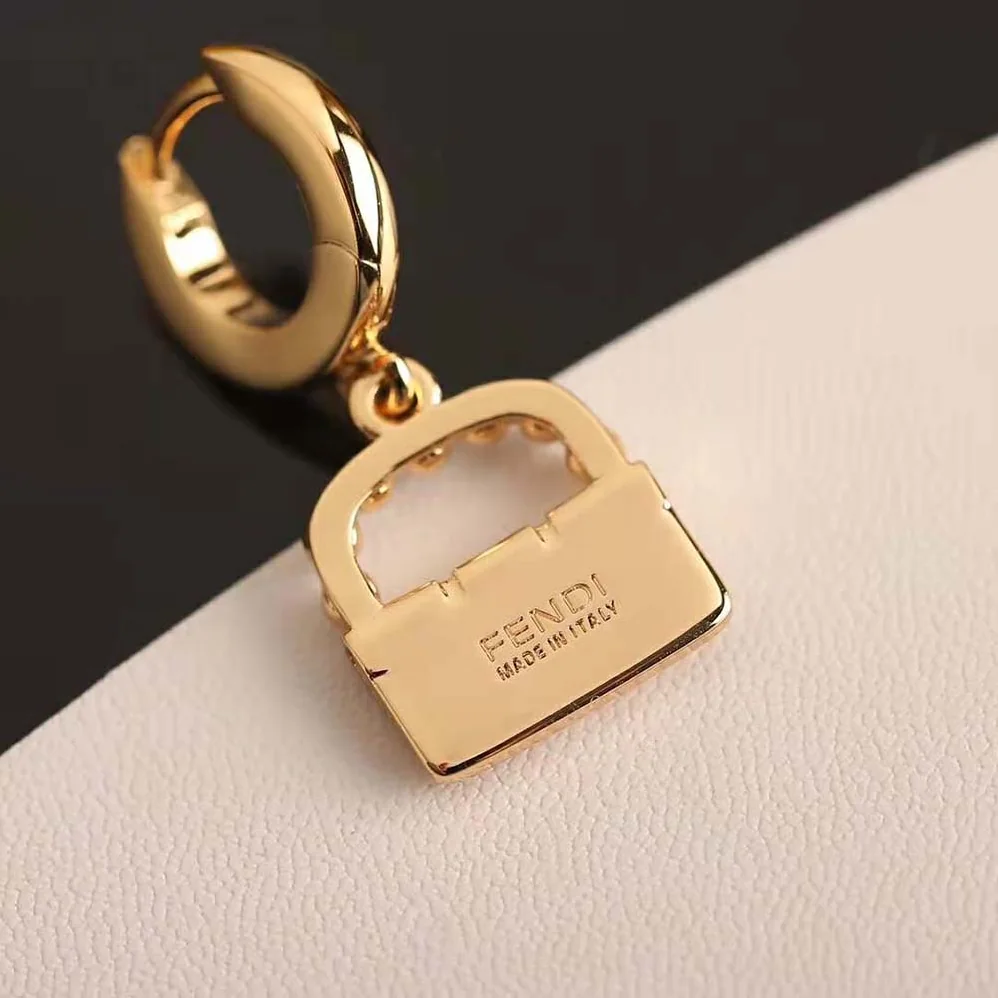 Fendi Baguette Necklace Gold for Women in Colored