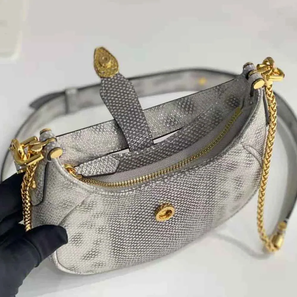 Bvlgari Serpenti Ellipse Crossbody Bag for Women in Silver