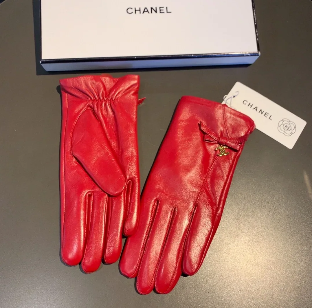 Chanel Gloves In Red Chanel Gloves In Red
