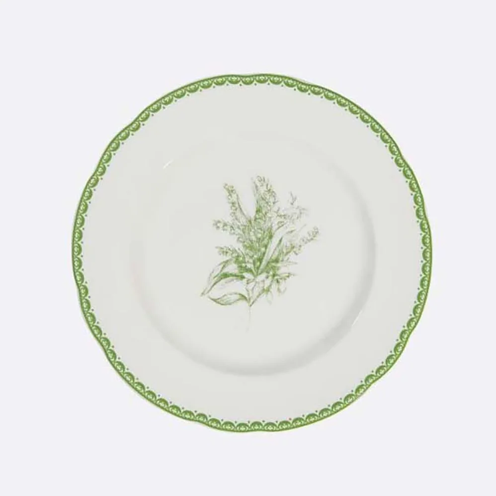 Dior Side Plate Green New Lily of the Valley for Unisex Dior Side Plate Green New Lily of the Valley for Unisex