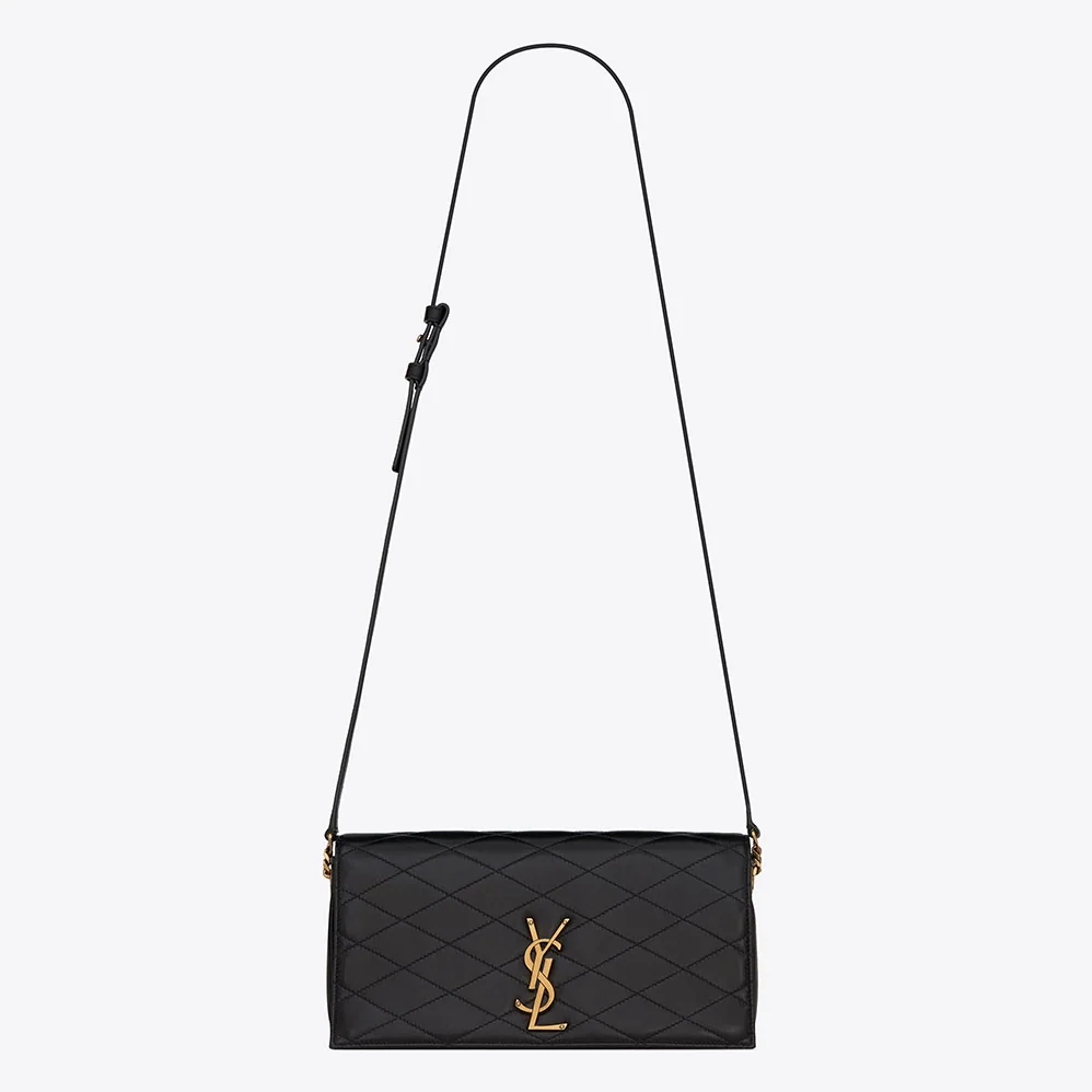 Saint Laurent YSL Kate Supple 99 in Quilted Lambskin for Women in Black