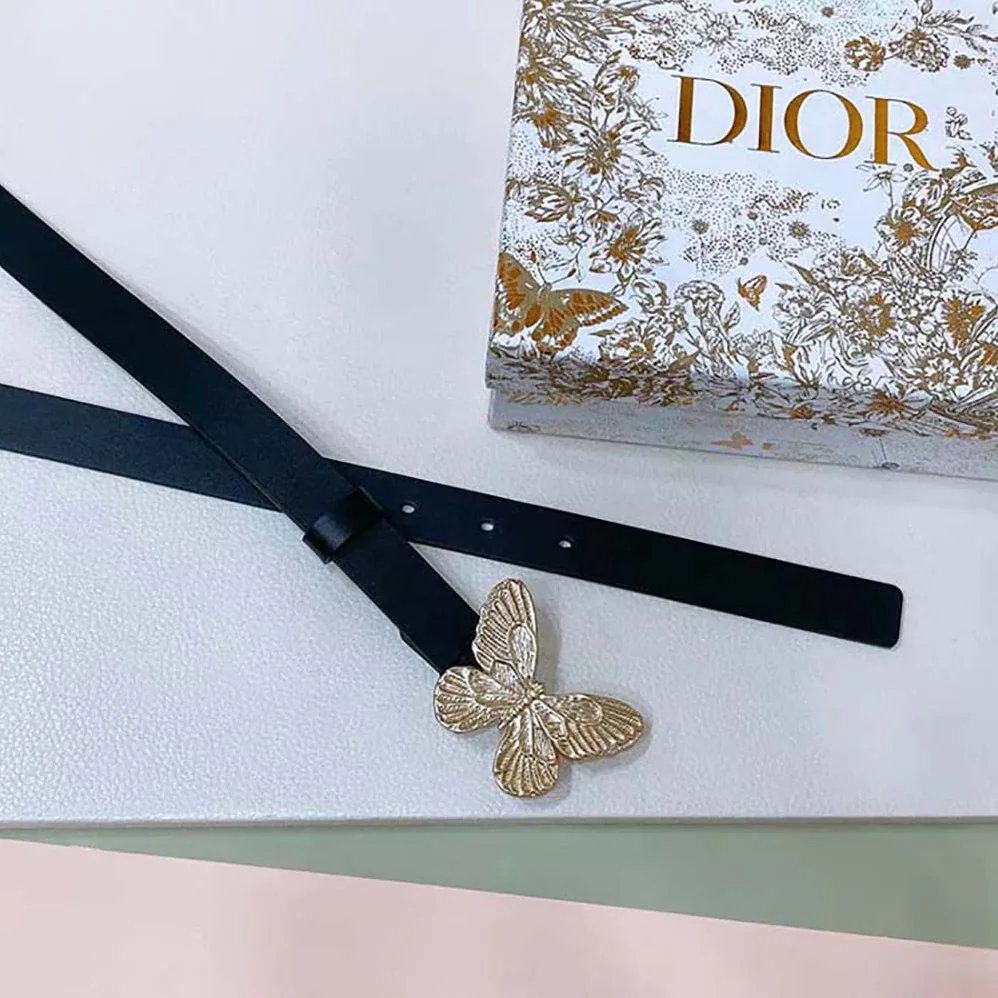 Dior Métamorphose Belt Black Ultrasmooth Calfskin 20 MM for Women in Gold Dior Métamorphose Belt Black Ultrasmooth Calfskin 20 MM for Women in Gold