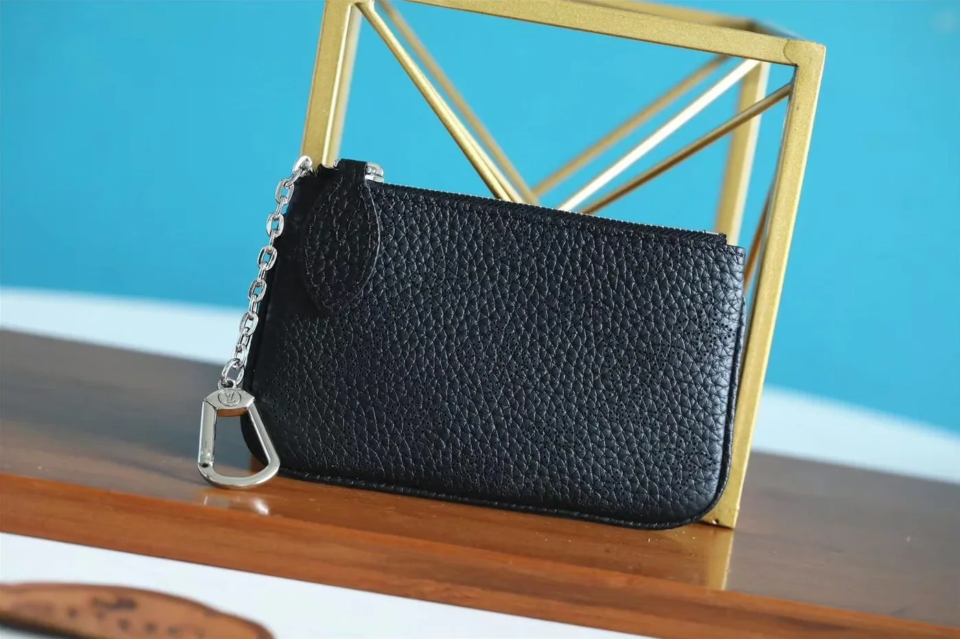 Louis Vuitton Key Pouch Mahina Black Louis Vuitton Key Pouch Mahina Black