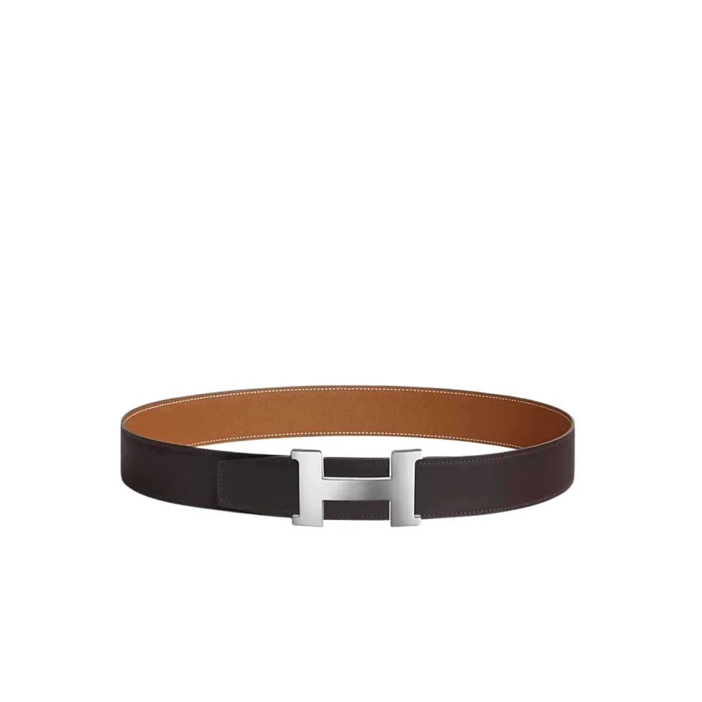 Hermes Constance Buckle Reversible Strap Belt Macassar in Brown Hermes Constance Buckle Reversible Strap Belt Macassar in Brown