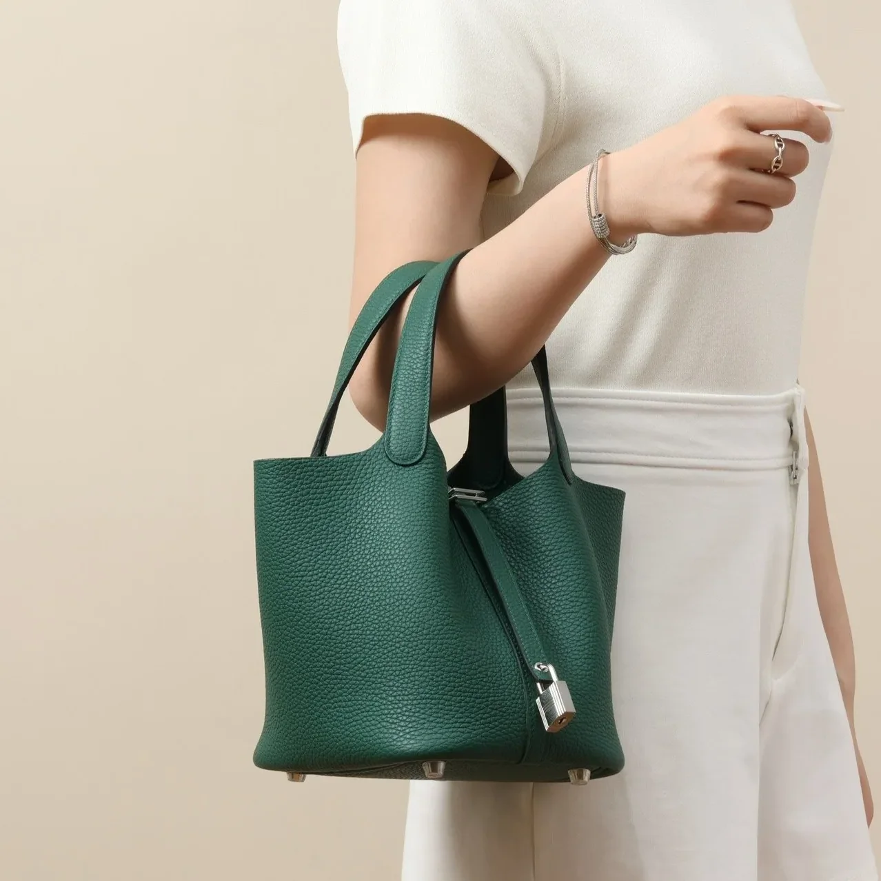Hermes Picotin Lock 18 Bag Peacock Green / Hermes Picotin Lock 18 Bag Peacock Green /