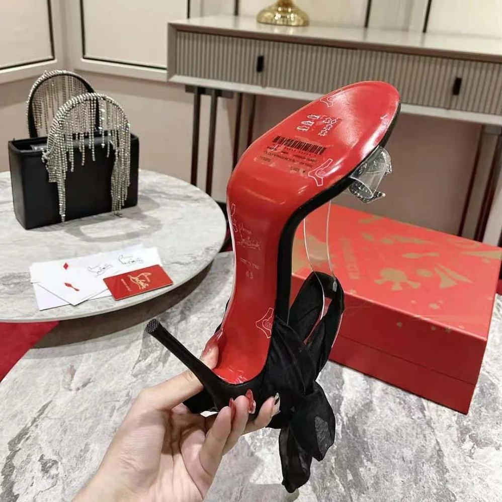 Christian Louboutin Astrinodo 100 mm Heel Height for Women in Black Christian Louboutin Astrinodo 100 mm Heel Height for Women in Black