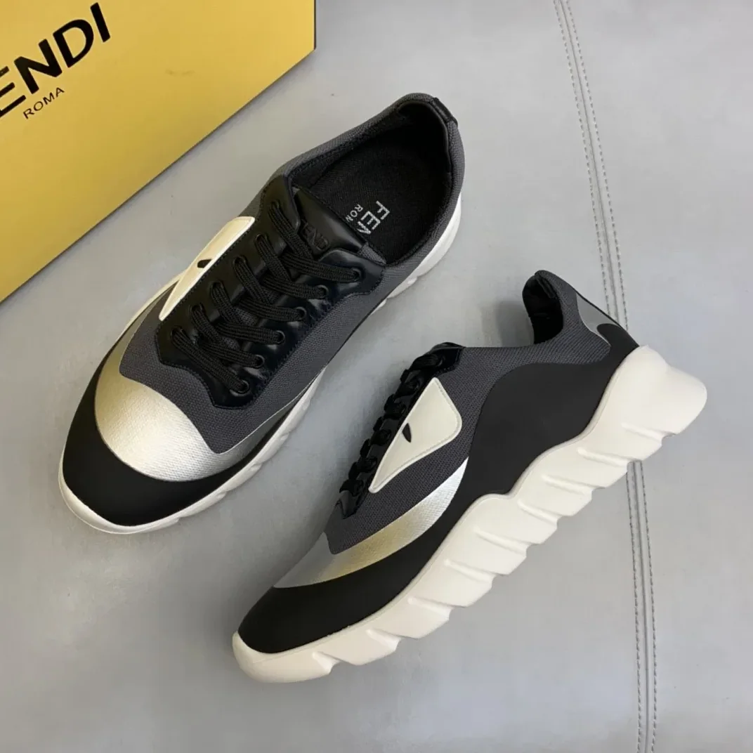 Fendi Force Low Tops Sneakers Grey