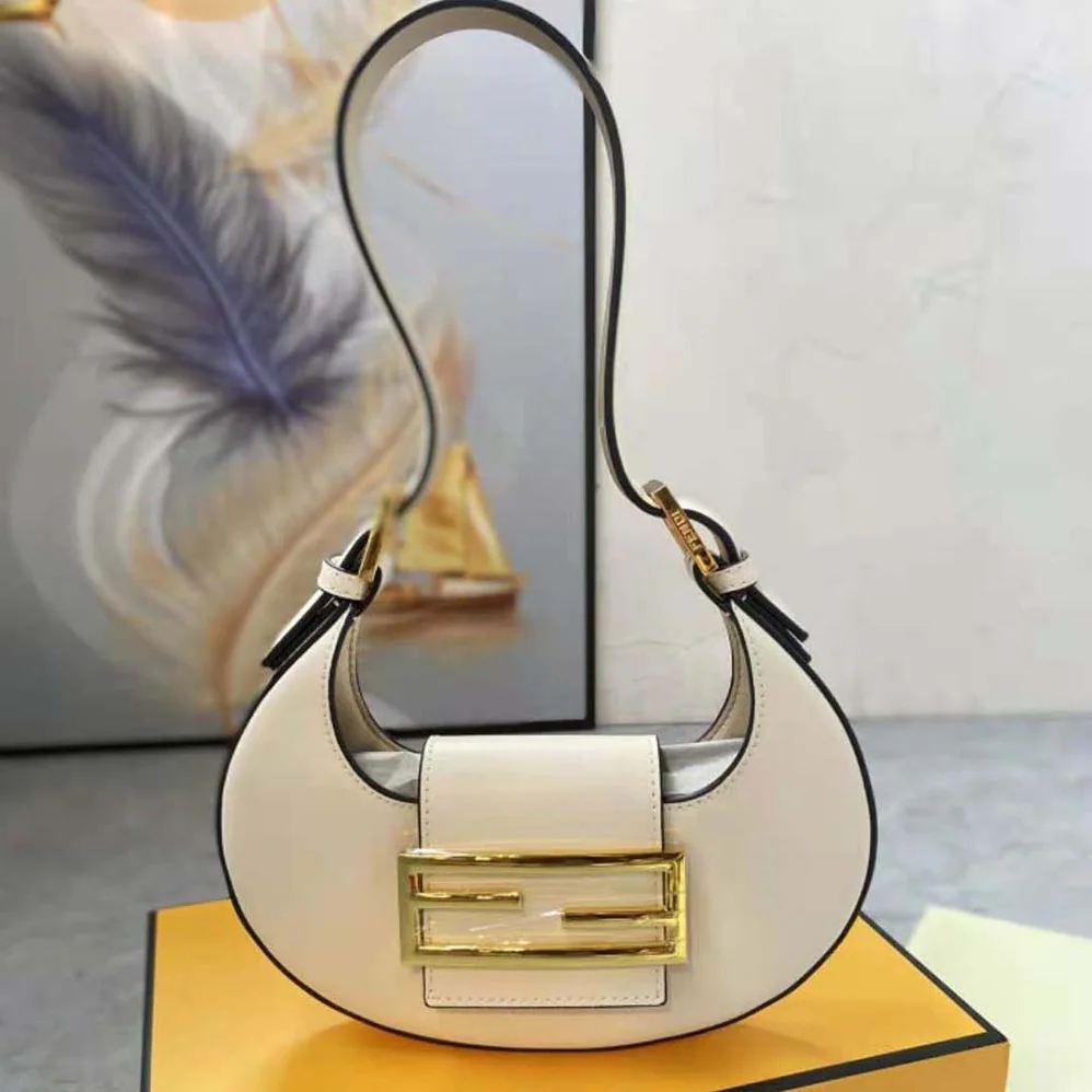 Fendi Cookie White Leather Mini Bag for Women Fendi Cookie White Leather Mini Bag for Women