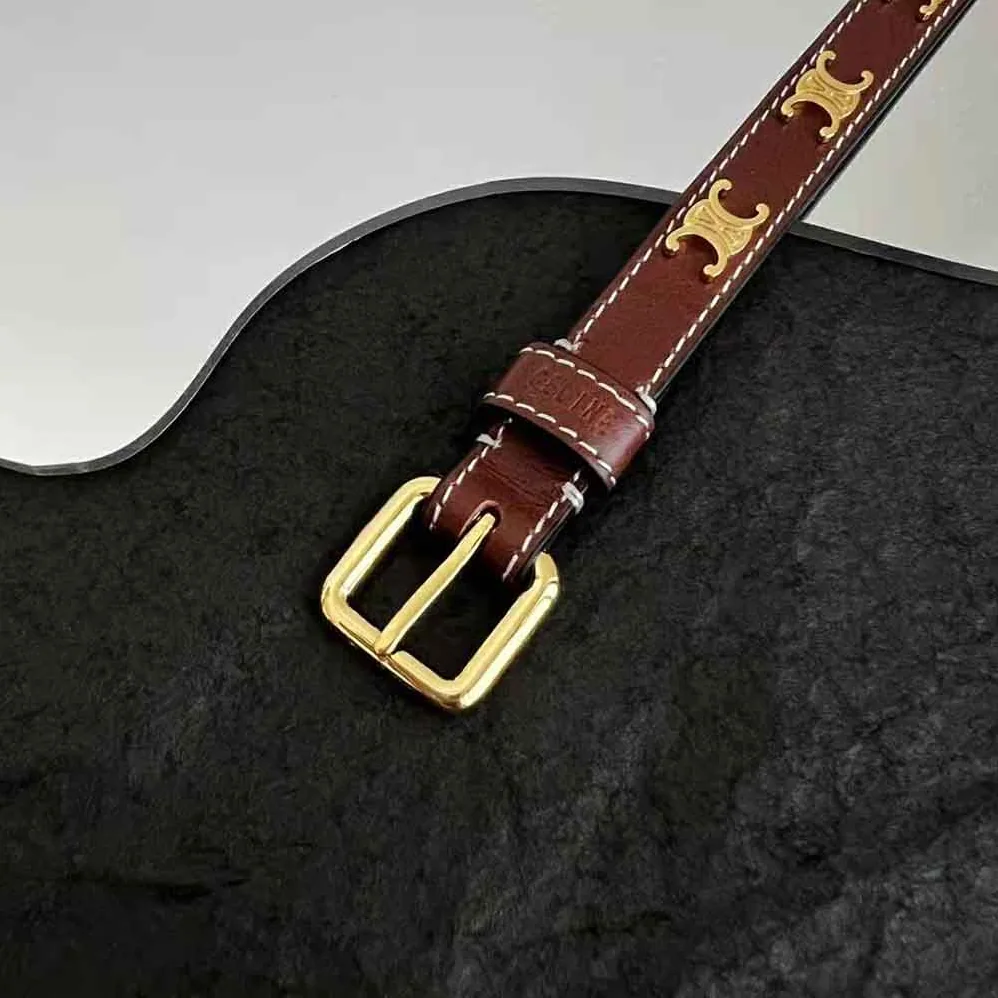 Celine Triomphe Multi Leather Bracelet in Brass with Gold Finish and Calfskin for Women Celine Triomphe Multi Leather Bracelet in Brass with Gold Finish and Calfskin for Women