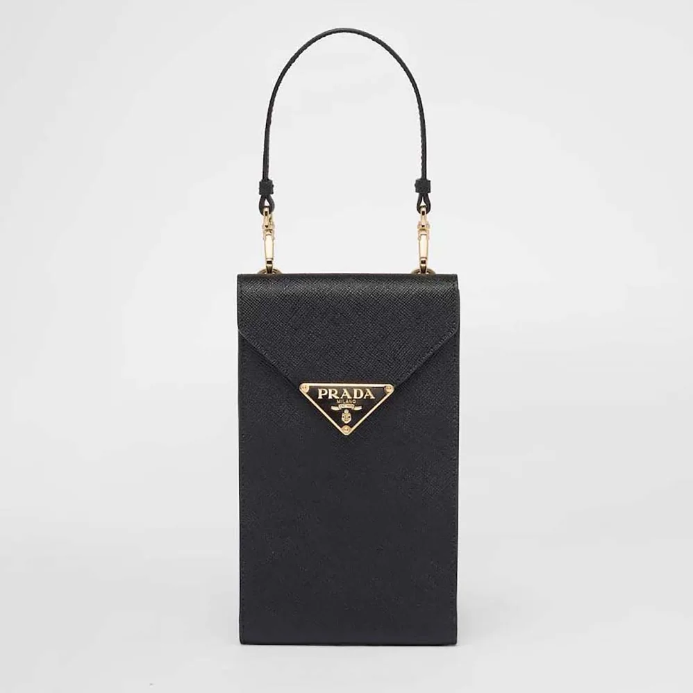 Prada Saffiano Leather Mini-Bag for Women in Black