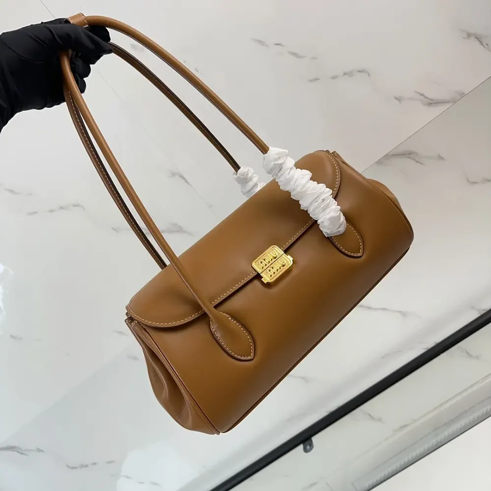 Miu Miu Leather Shoulder Bag for Women in Brown