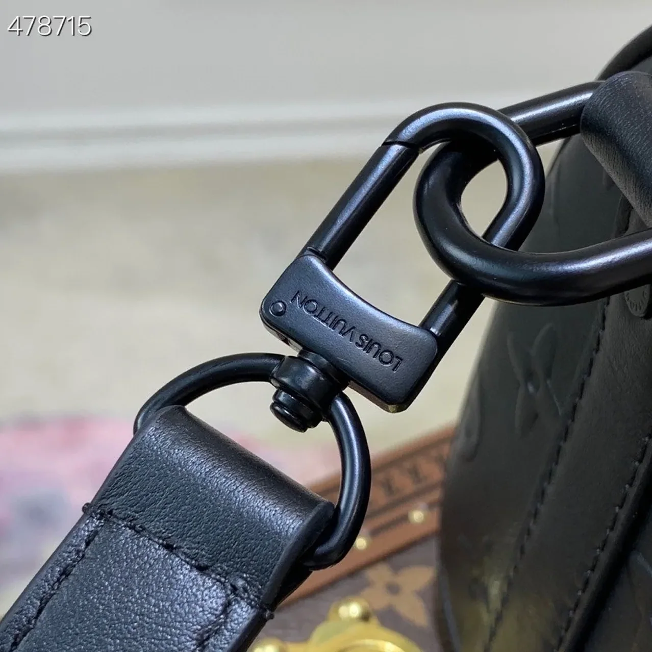 Louis Vuitton Keepall XS Monogram Seal Black Shoulder And Crossbody Bags / LV Louis Vuitton Keepall XS Monogram Seal Black Shoulder And Crossbody Bags / LV