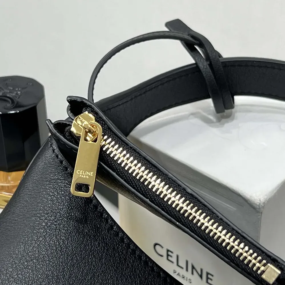 Celine Small Hobo in Supple Smooth Calfskin for Women in Black