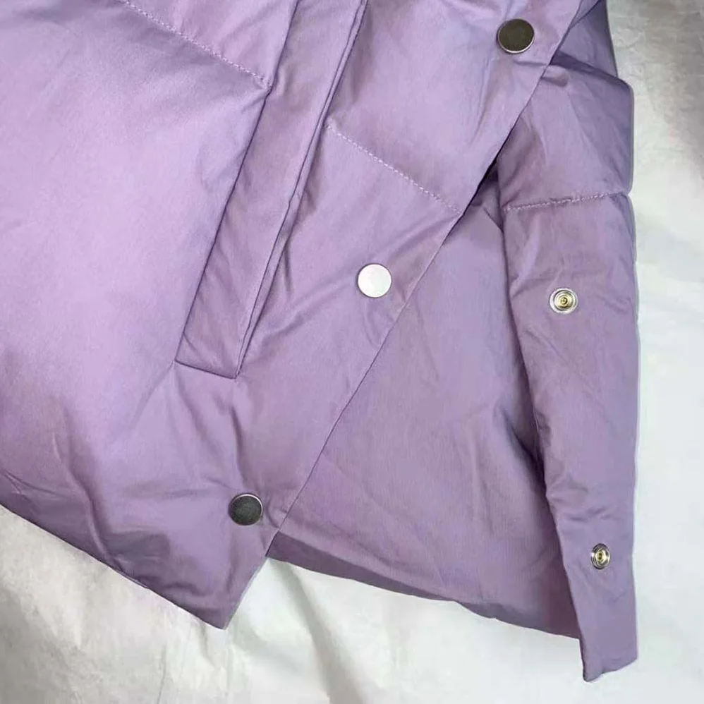 Bottega Veneta Frosted Poplin Puffer Jacket for Women in Purple Bottega Veneta Frosted Poplin Puffer Jacket for Women in Purple
