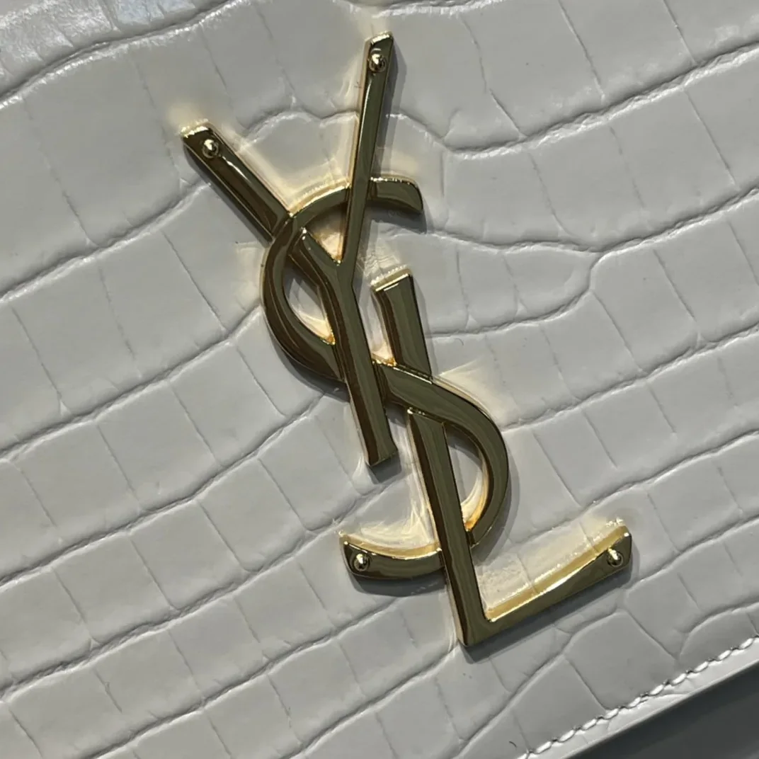 Saint Laurent Sunset Medium Chain Bag in White YSL Saint Laurent Sunset Medium Chain Bag in White YSL