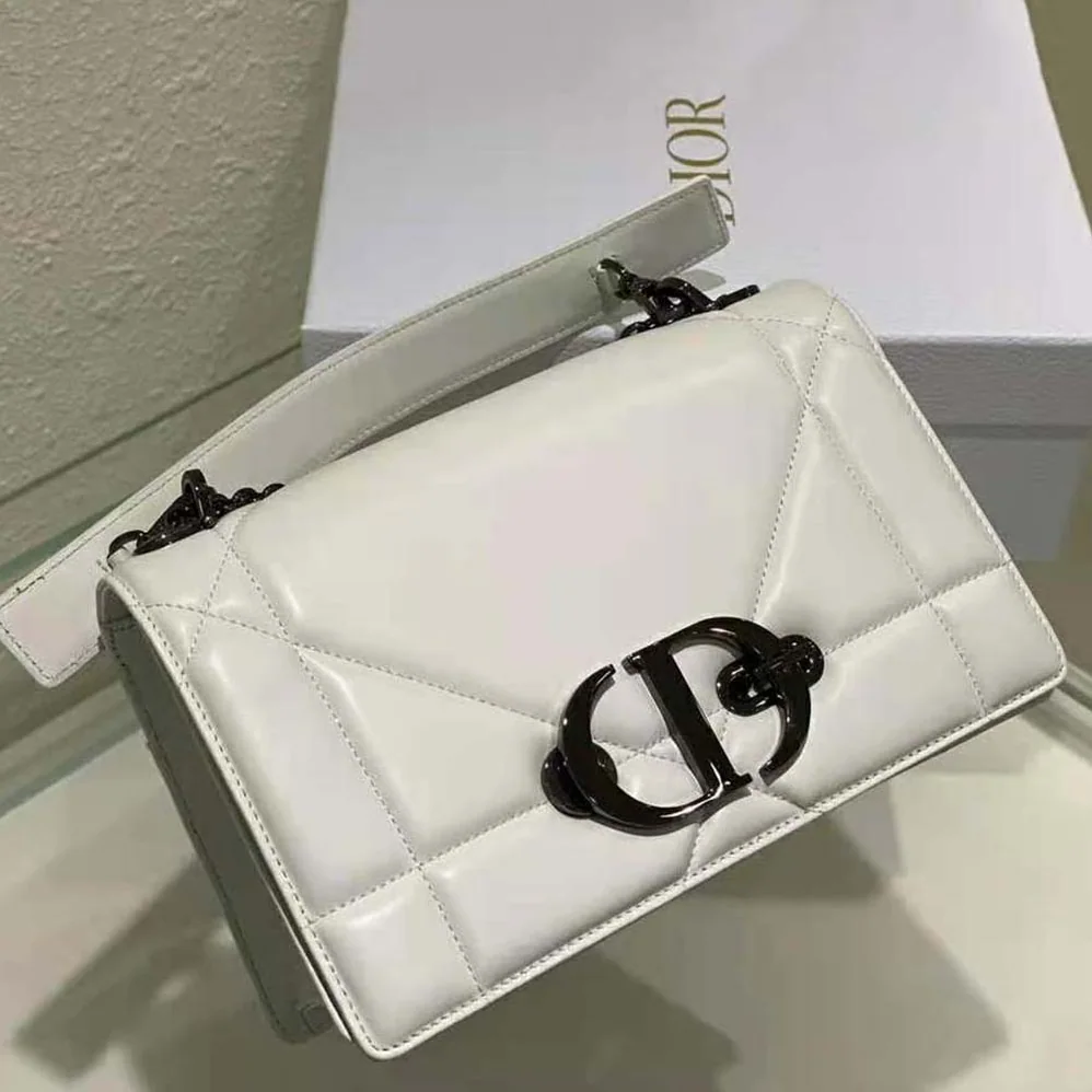 Dior 30 Montaigne Chain Bag with Handle Latte Maxicannage Lambskin for Women Dior 30 Montaigne Chain Bag with Handle Latte Maxicannage Lambskin for Women