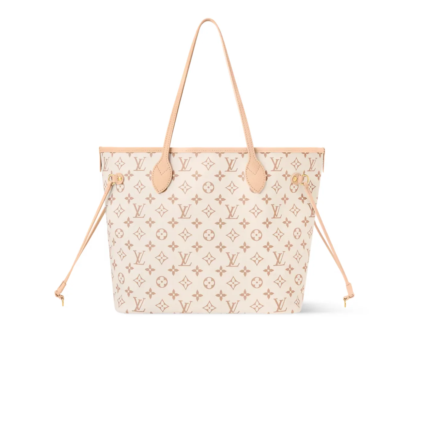 Louis Vuitton Neverfull Inside Out MM Tote Bag in Dune/ Hazelnut Gold Hardware