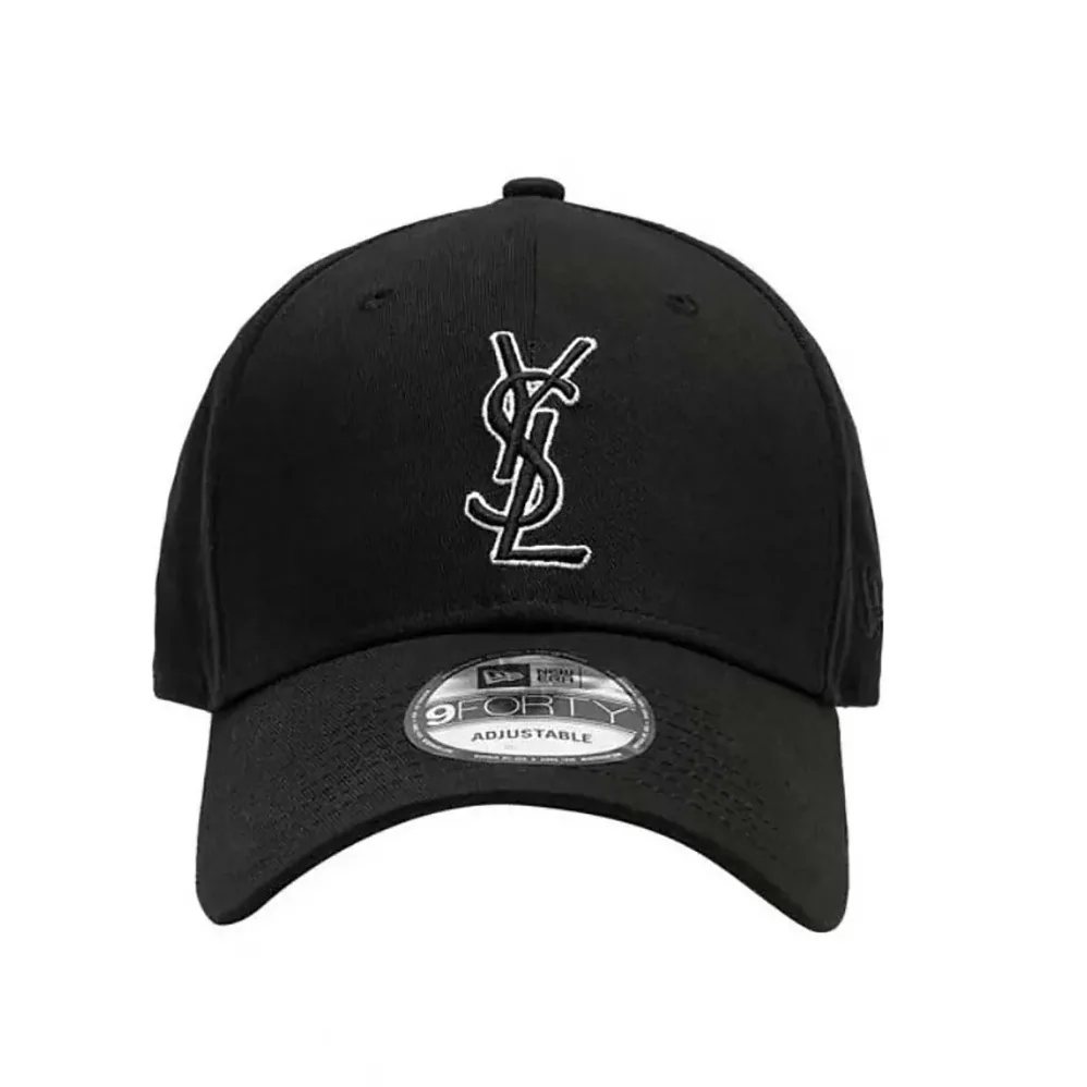 Saint Laurent YSL Cap in Gabardine for Unisex in Black