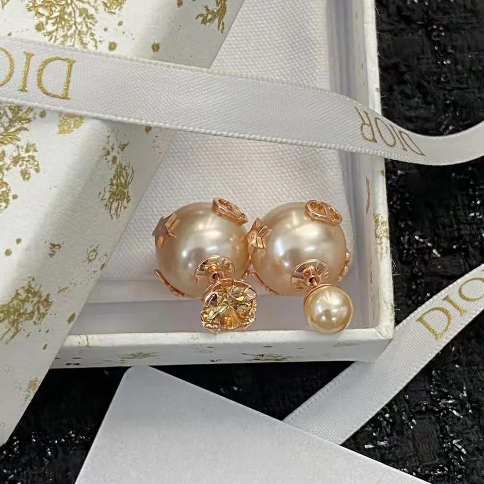 Dior Tribales Earrings Pink for Women in Finish Metal Dior Tribales Earrings Pink for Women in Finish Metal