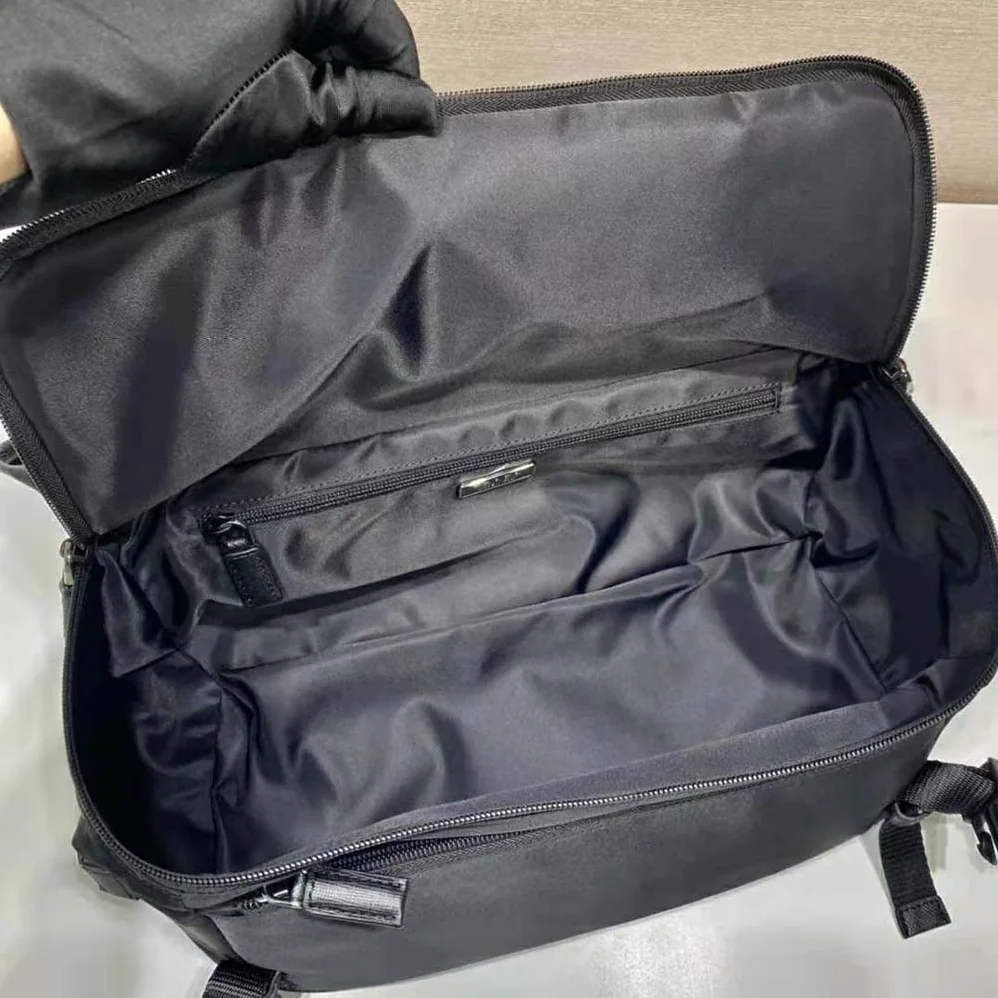 Prada Re-Nylon and Saffiano Leather Shoulder Bag for Unisex in Black