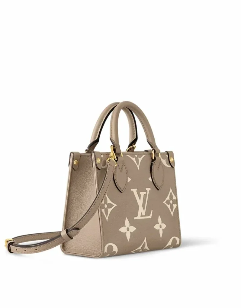 Louis Vuitton OnTheGo BB Monogram Empreinte Gray in Cream / Louis Vuitton OnTheGo BB Monogram Empreinte Gray in Cream /