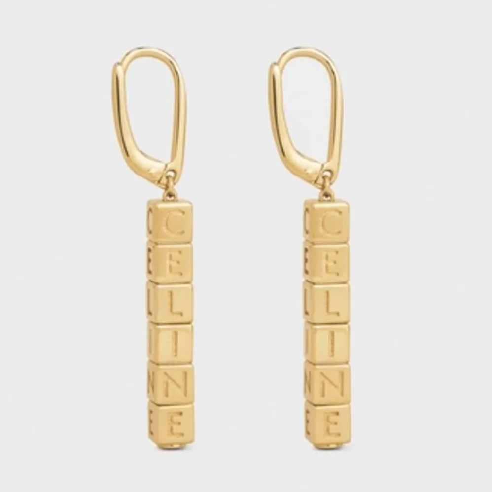 Celine Earrings in Brass with Gold Finish for Women