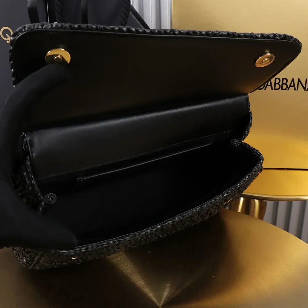 Dolce Gabbana D&G Elongated Sicily Handbag for Women in Black Dolce Gabbana D&G Elongated Sicily Handbag for Women in Black