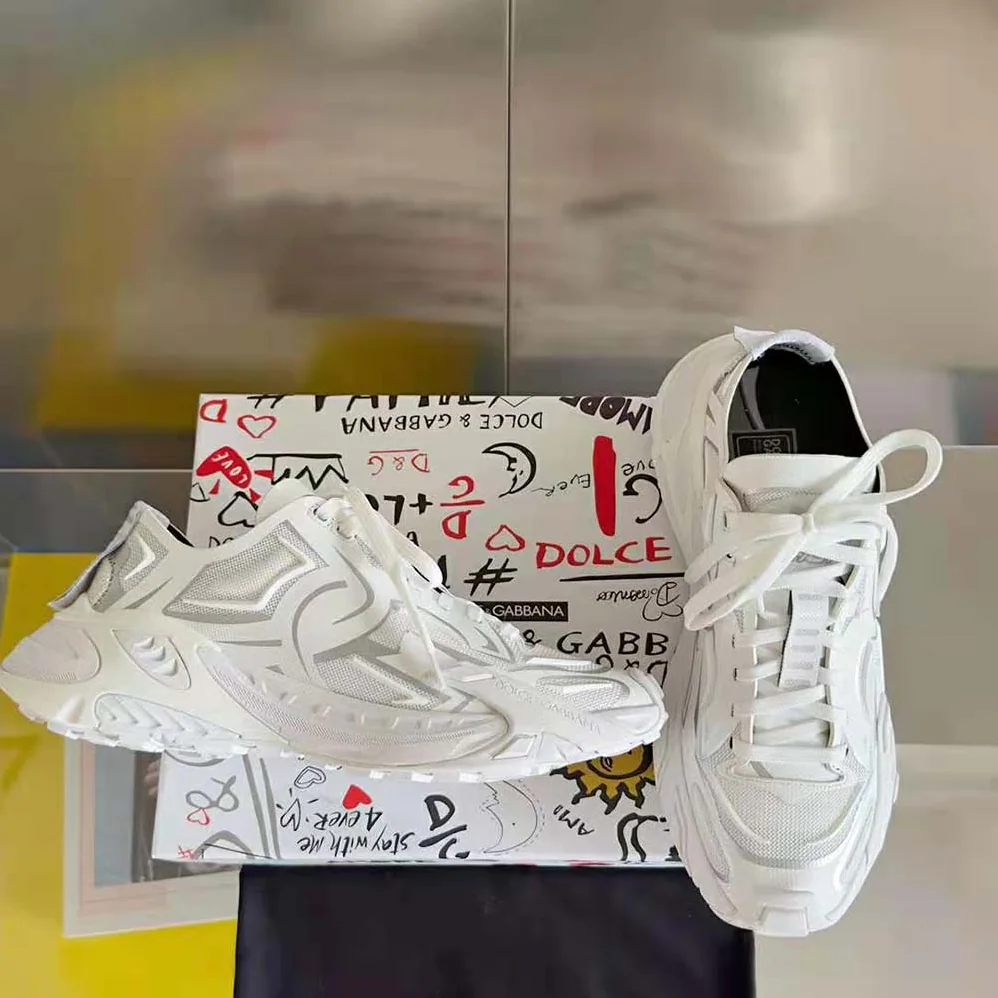Dolce Gabbana D&G Technical Fabric Fast Sneakers for Unisex in White