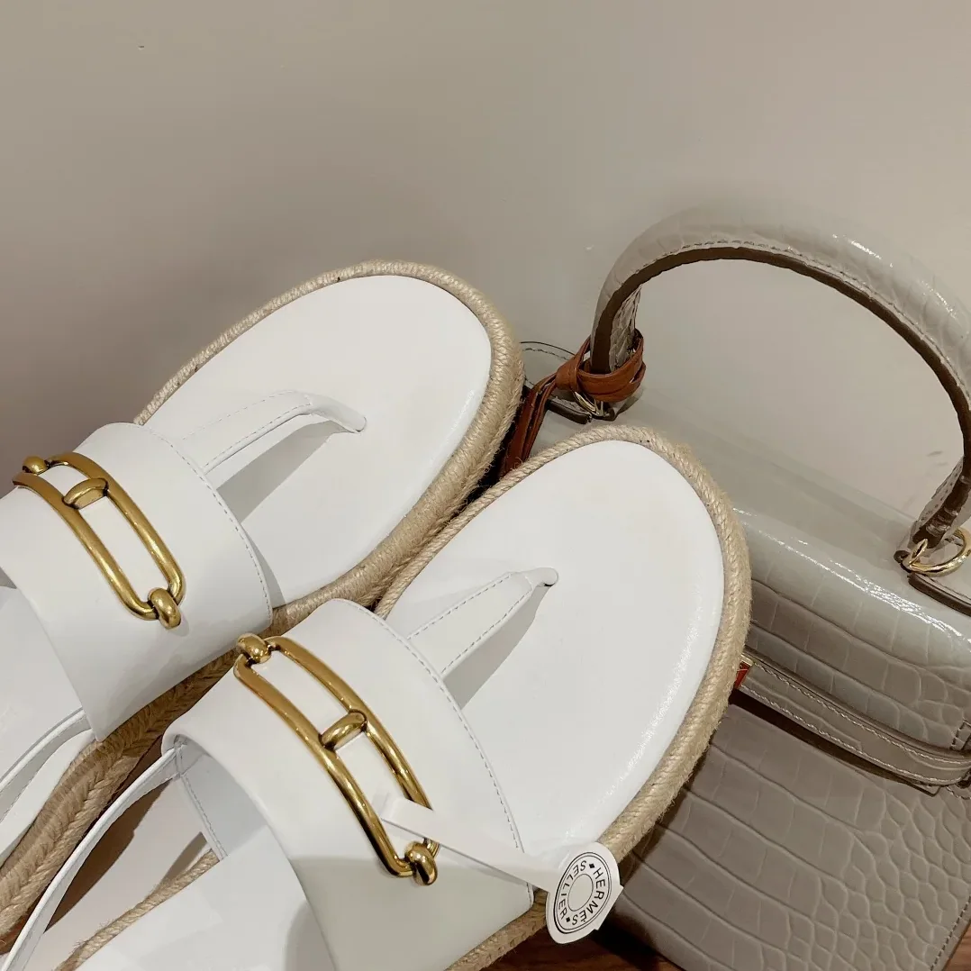 Hermes Eloise Espadrille White