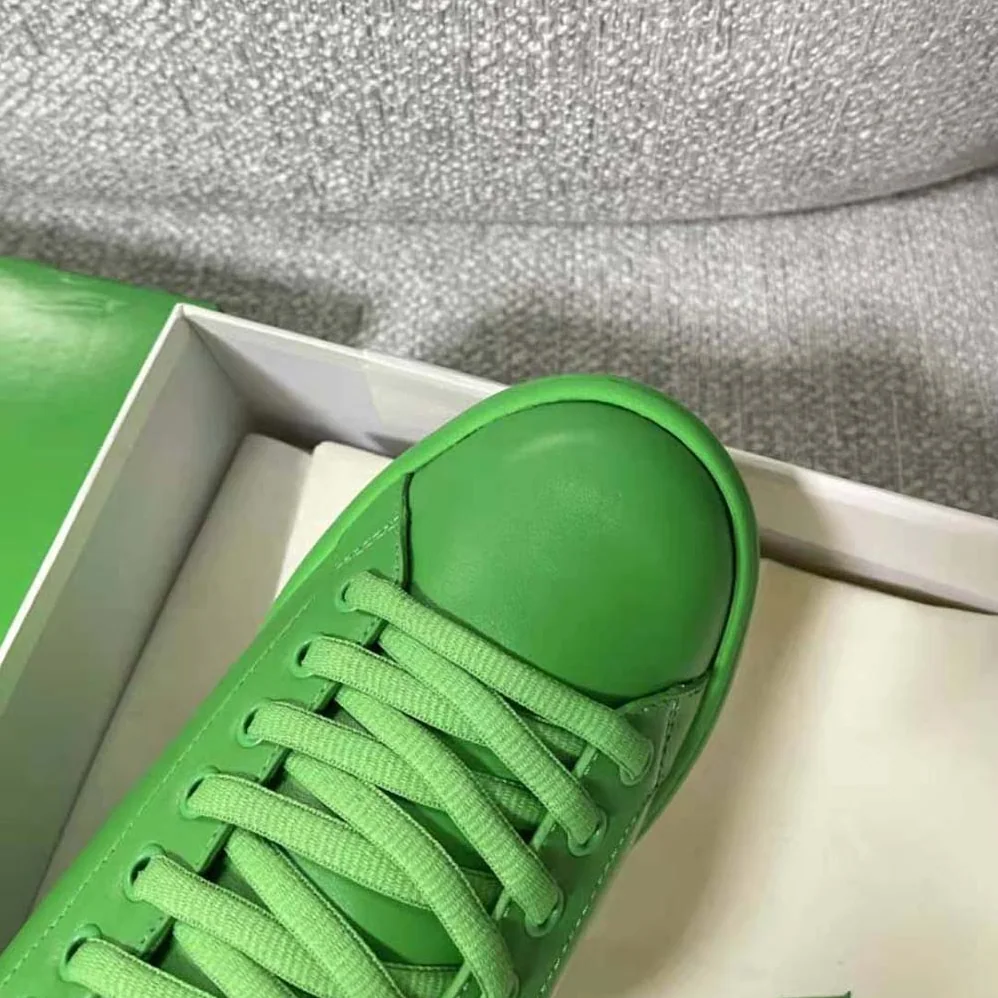 Bottega Veneta Pillow Sneaker Padded Leather Lace-up Sneakers for Unisex in Green