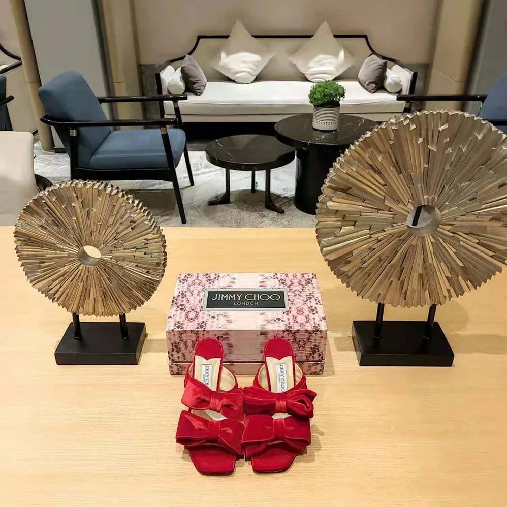Jimmy Choo Flaca Sandal 100 Red Velvet Sandal with Bow for Women Jimmy Choo Flaca Sandal 100 Red Velvet Sandal with Bow for Women