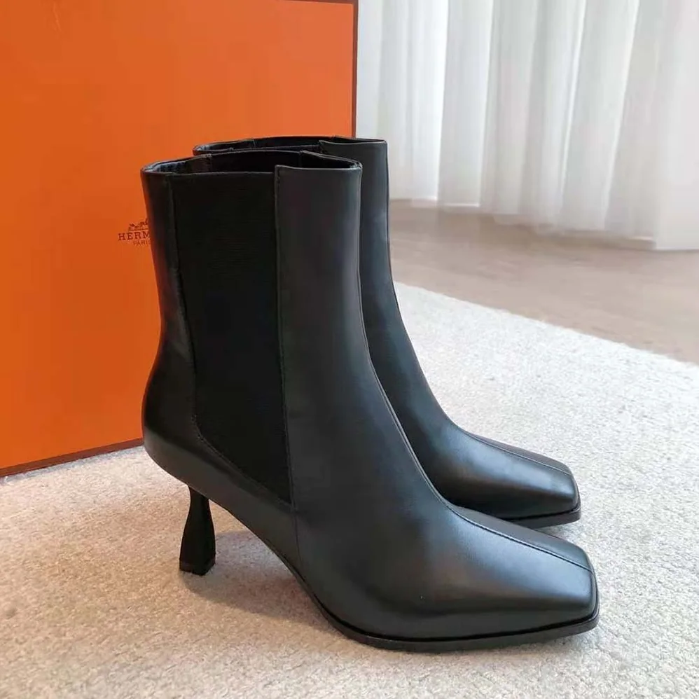 Hermes Gill 75 Ankle Boot for Women in Black