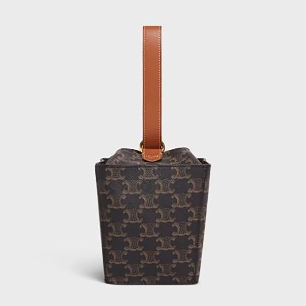 Celine Strap Box in Triomphe Canvas and Calfskin for Women Celine Strap Box in Triomphe Canvas and Calfskin for Women