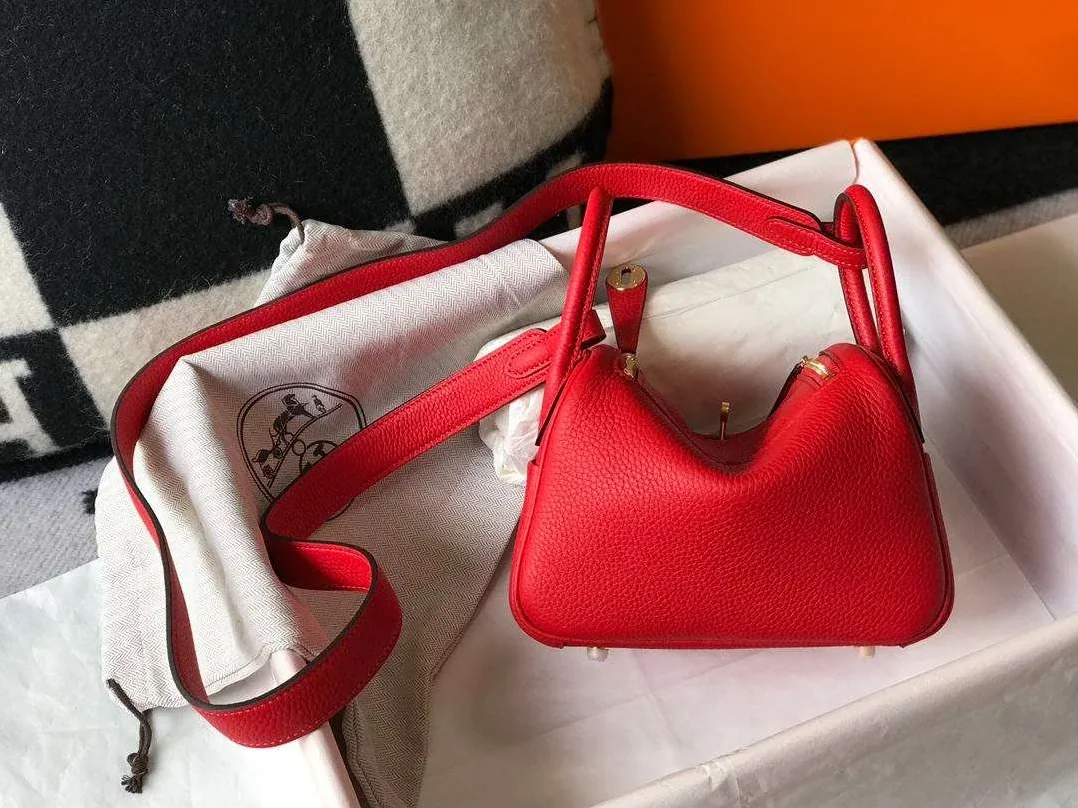 Hermes Lindy Mini Red /