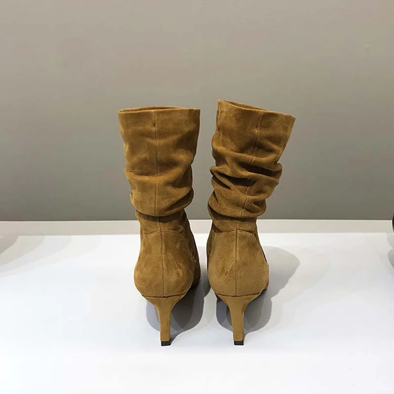 Stuart Weitzman Shoes The Demibenatar Bootie 55mm Heel for Women in Brown Stuart Weitzman Shoes The Demibenatar Bootie 55mm Heel for Women in Brown