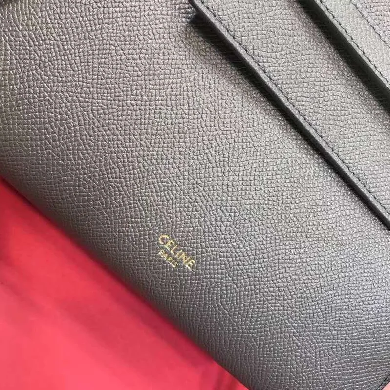 Celine Nano Belt Bag in Grained Calfskin for Women in Silver Celine Nano Belt Bag in Grained Calfskin for Women in Silver