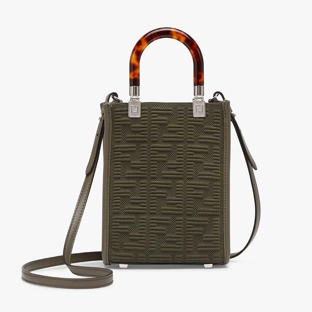 Fendi Mini Sunshine Shopper FF Fabric Mini for Women in Bag Fendi Mini Sunshine Shopper FF Fabric Mini for Women in Bag