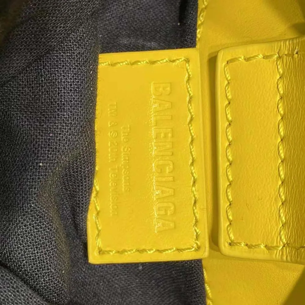 Balenciaga the Simpsons Tm 20th Television Mini Shopping Bag in Shiny Box Calfskin in Yellow for Women Balenciaga the Simpsons Tm 20th Television Mini Shopping Bag in Shiny Box Calfskin in Yellow for Women