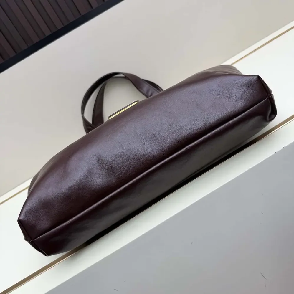 Saint Laurent YSL Icare In Smooth Leather Burgundy for Women