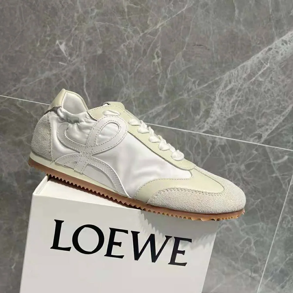 Loewe Ballet Runner in Nylon and Leather for Unisex in White