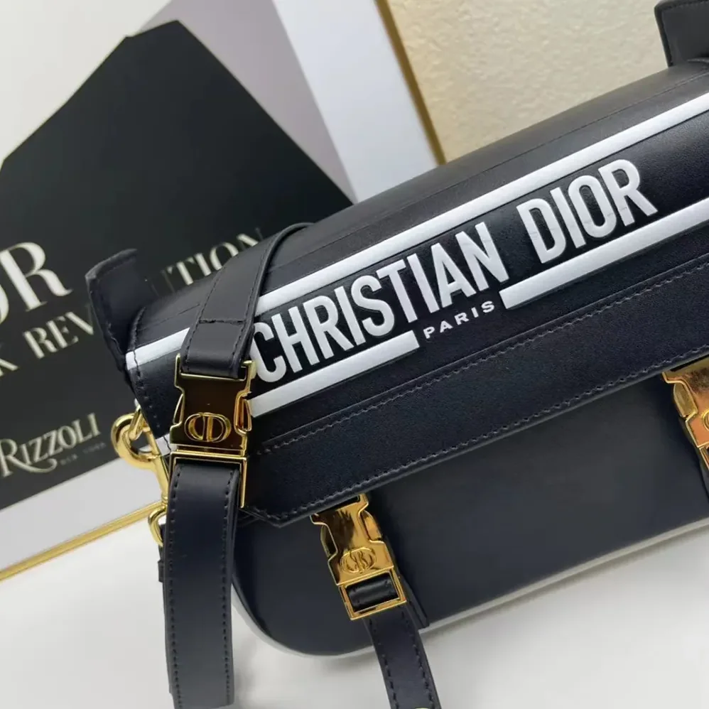 Dior Small Diorcamp Bag Black and White Smooth Calfskin for Women Dior Small Diorcamp Bag Black and White Smooth Calfskin for Women