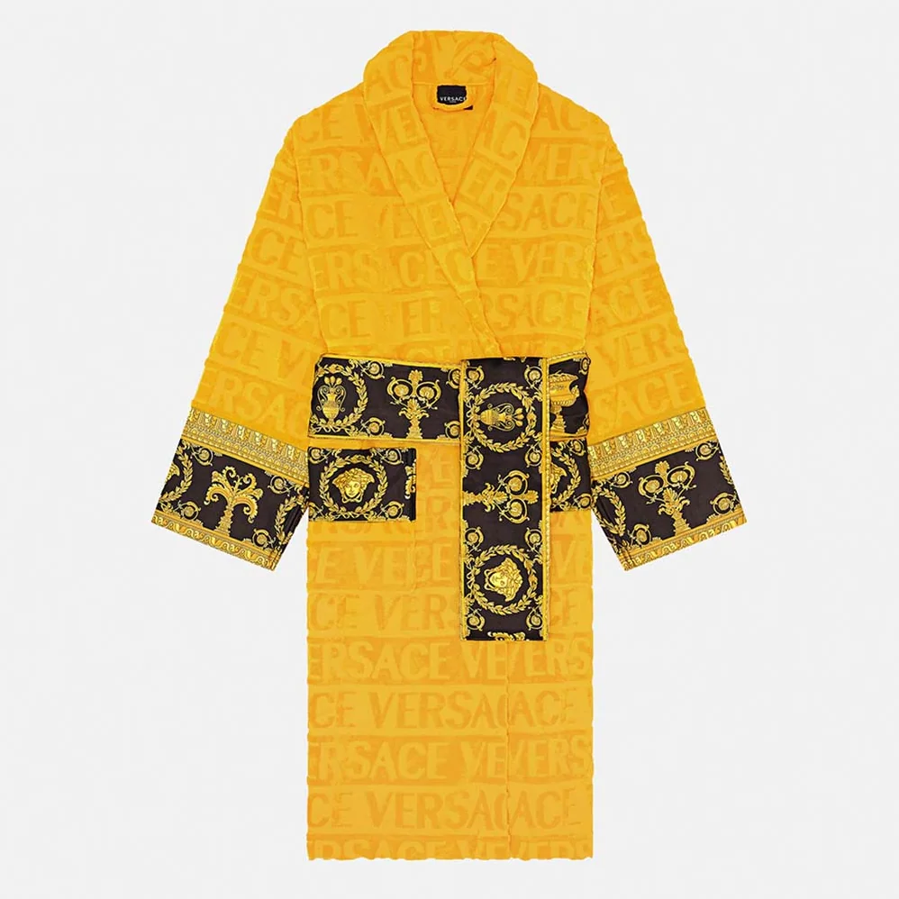 Versace I Baroque Bathrobe for Women in Yellow Versace I Baroque Bathrobe for Women in Yellow