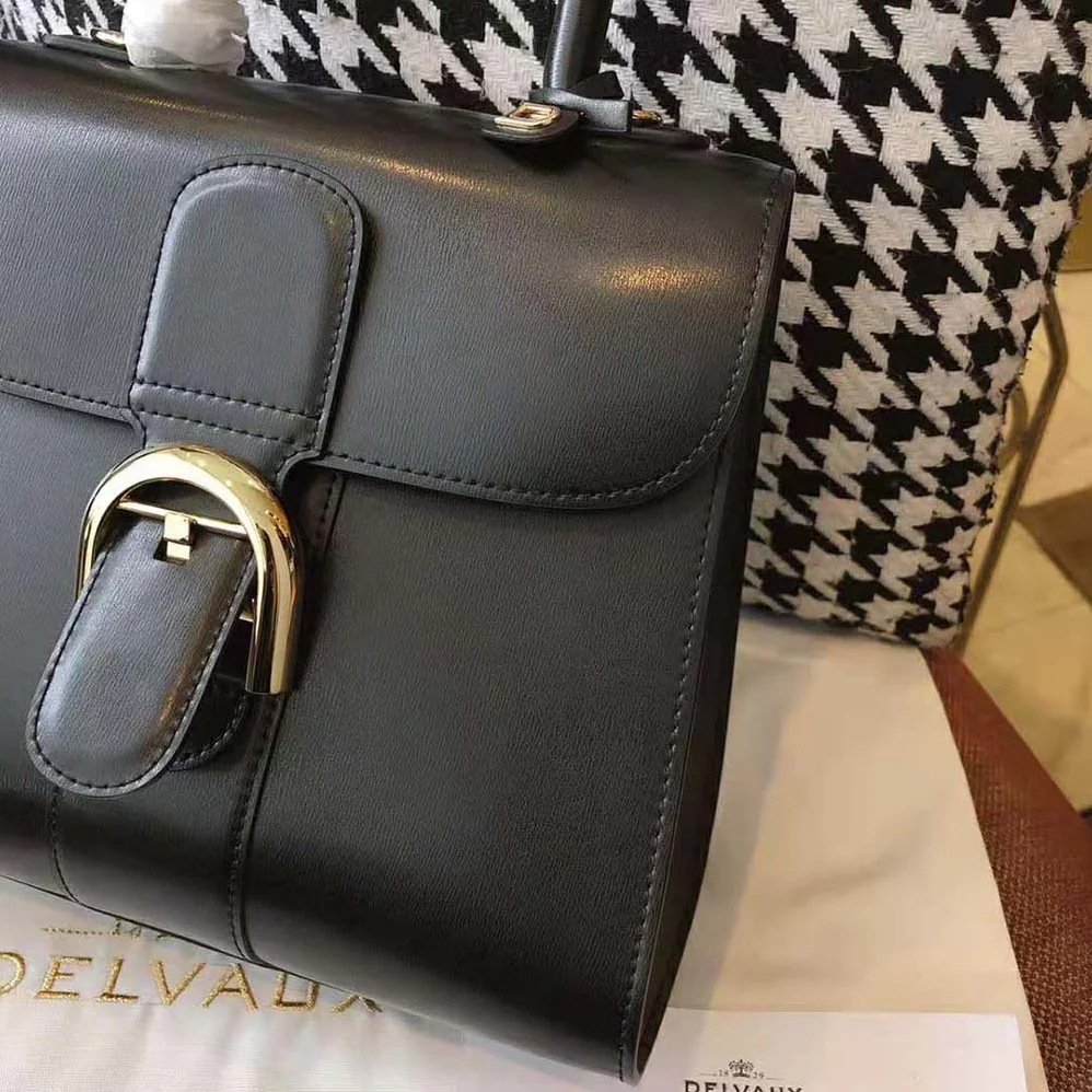 Delvaux Brillant Mini in Box Calf for Women in Black Delvaux Brillant Mini in Box Calf for Women in Black