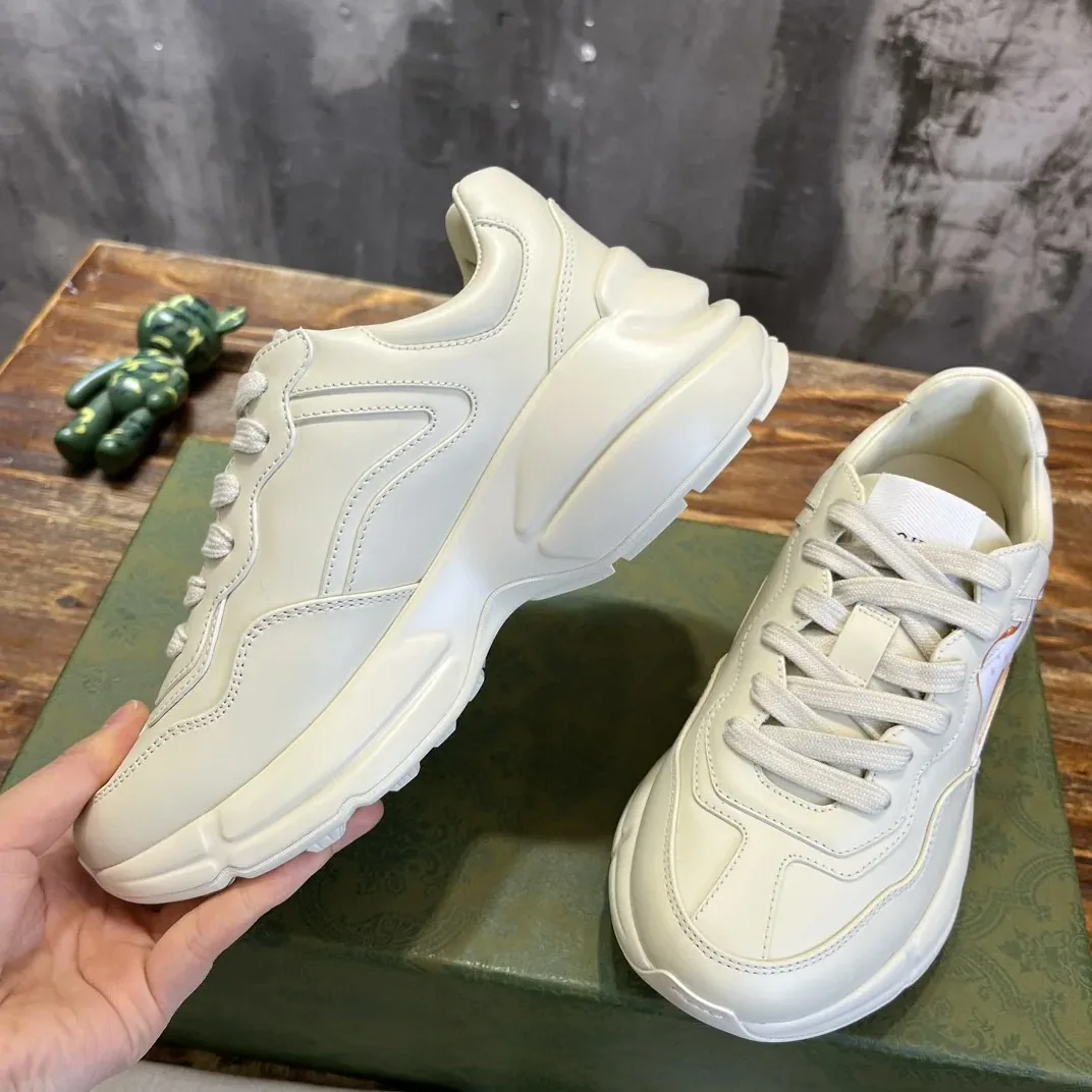 Gucci Rhyton Sneaker With Animal Print White Gucci Rhyton Sneaker With Animal Print White